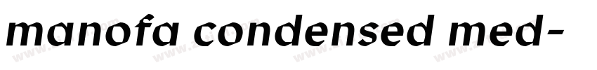manofa condensed med字体转换 manofa condensed med字体转换